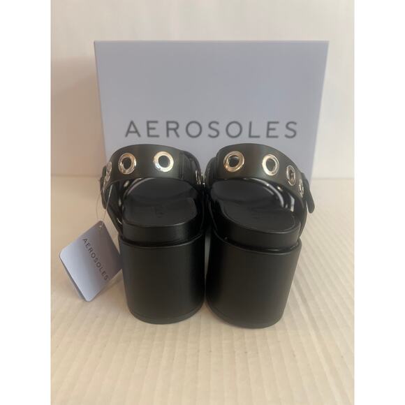 Aerosoles Cleveland Slingback
Platform Sandals Black Silver Size 7M Brand New - Picture 5 of 12